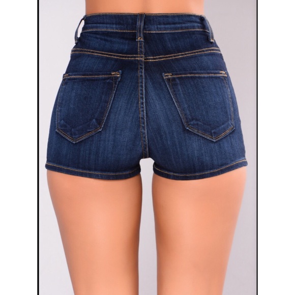 NEW NWT Fashion Nova Fishnet Pocket Denim Shorts S - Picture 5 of 8